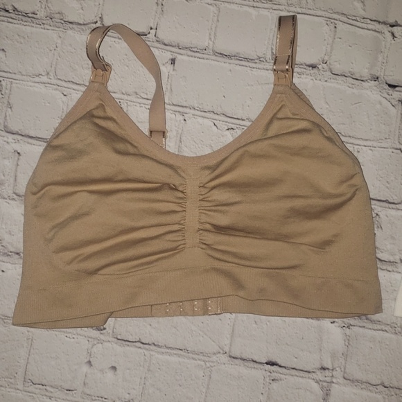 Sleep Nursing  bras white & tan - Picture 2 of 4